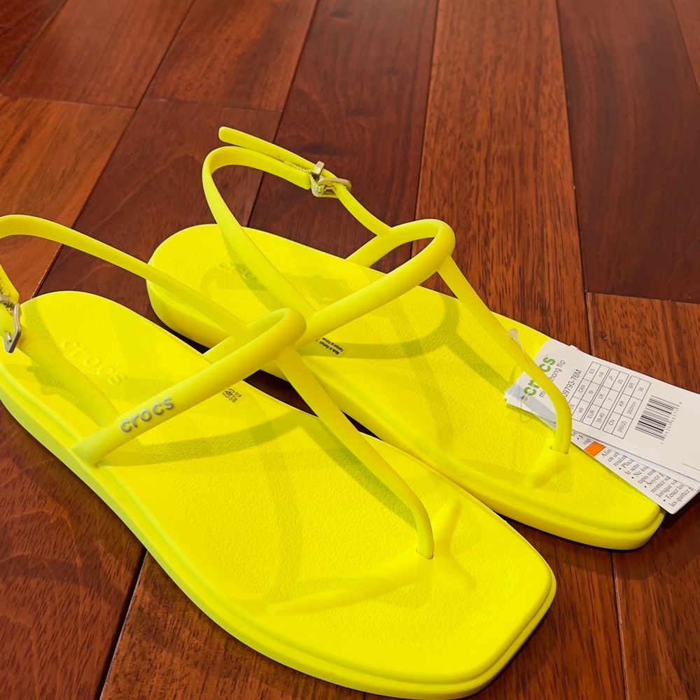 CROCS Women's Bright Yellow Sandals
